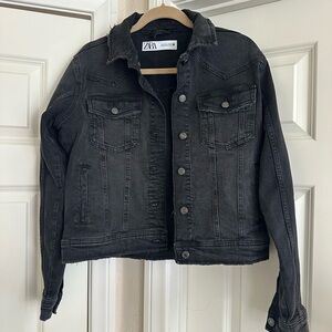 Zara Dark Gray Denim Jacket
